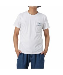 MAC HOUSE(men)(マックハウス（メンズ）)/T－GRAPHICS ティーグラフィックス アウトドアプリント半袖Tシャツ EJ213－MC258/ホワイトバックロゴ
