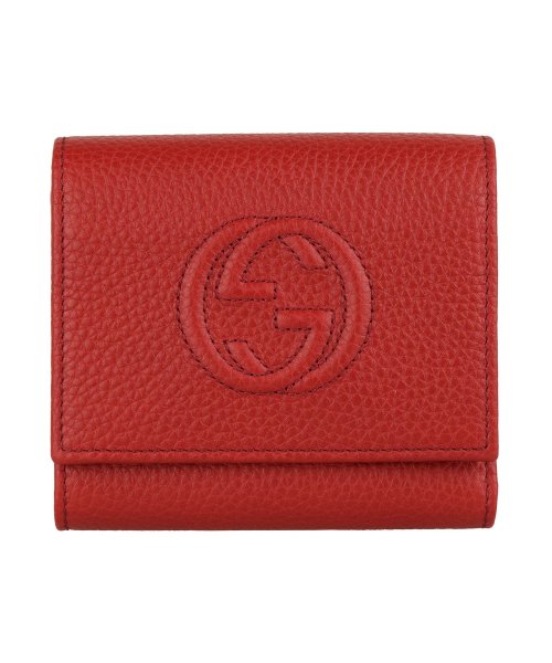 GUCCI(グッチ)/【GUCCI(グッチ)】GUCCI グッチ 三つ折り 財布 SOHO 598207a7m0g6523/レッド