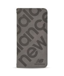 Mーfactory(エムファクトリー)/iphoneSE3 ケース 手帳型 iPhoneSE2/8/7/6s/6 ニューバランス New Balance 手帳ケース スタンプロゴスエード スマホケース/グレー