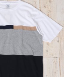marukawa shonan/エコ素材 ブロック パネル切替 半袖Tシャツ メンズ Tシャツ 切り替え サスティナブル カジュアル/504029002