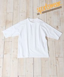 marukawa shonan(marukawa shonan)/【sportswear/スポーツウェア】ドロップショルダー 七分袖Tシャツ Tシャツ ヘビーウェイト ビッグシルエット シンプル 無地/ホワイト