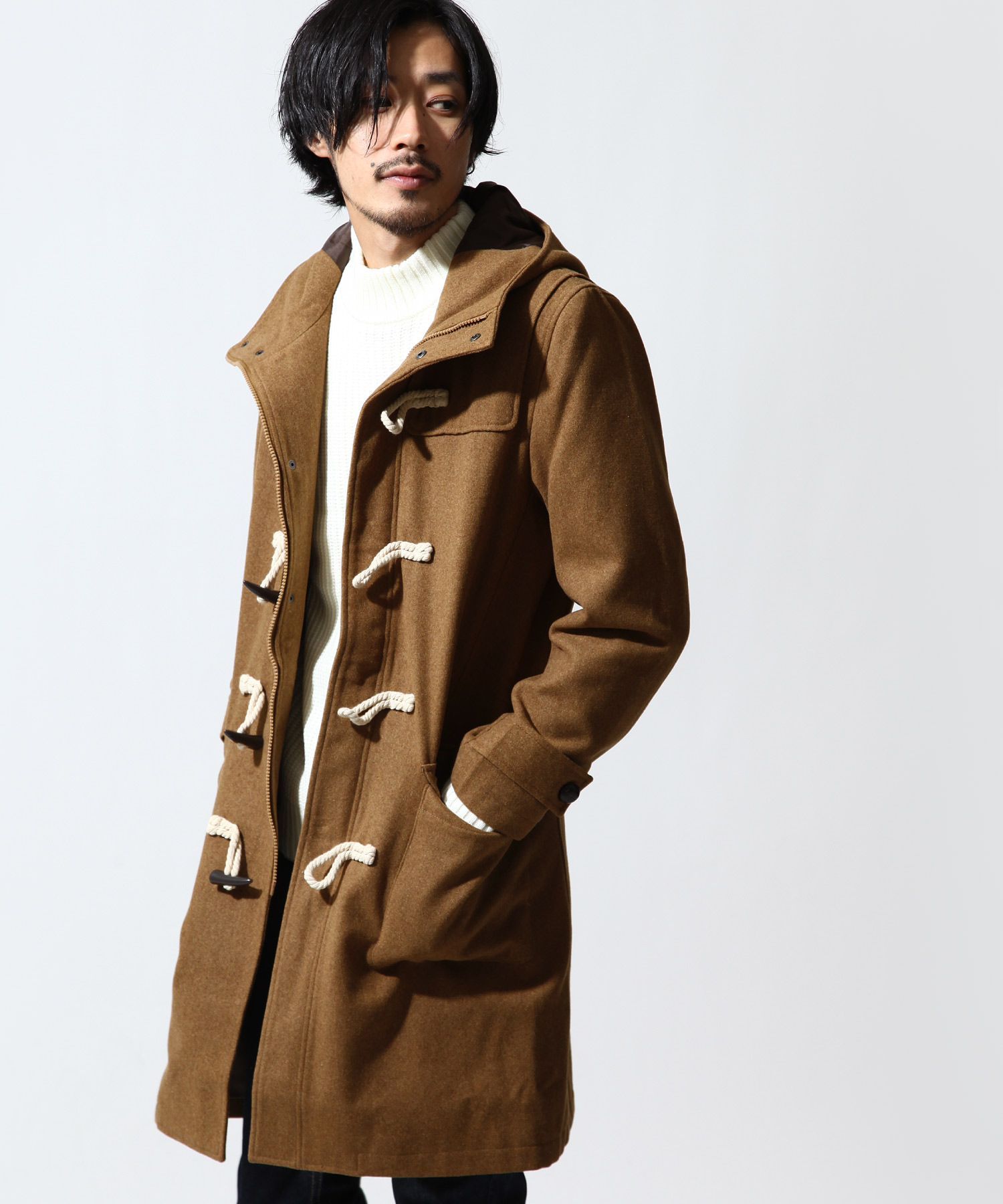 JIL SANDER + ジルサンダー メルトンウールダッフルコート