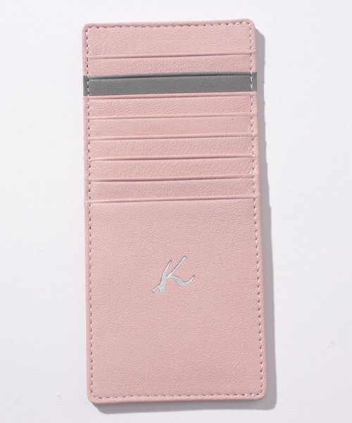 KitamuraK2(キタムラK2)/山羊革カードケース　N2－179/ピンク／グレー