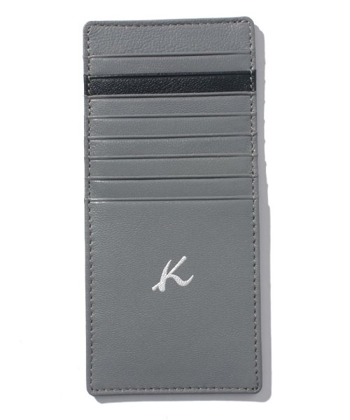 KitamuraK2(キタムラK2)/山羊革カードケース　N2－179/グレー／コン