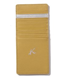 KitamuraK2(キタムラK2)/山羊革カードケース　N2－179/イエロー/シルバー