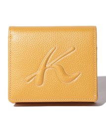KitamuraK2(キタムラK2)/牛革ボックス型二つ折り財布/イエロー
