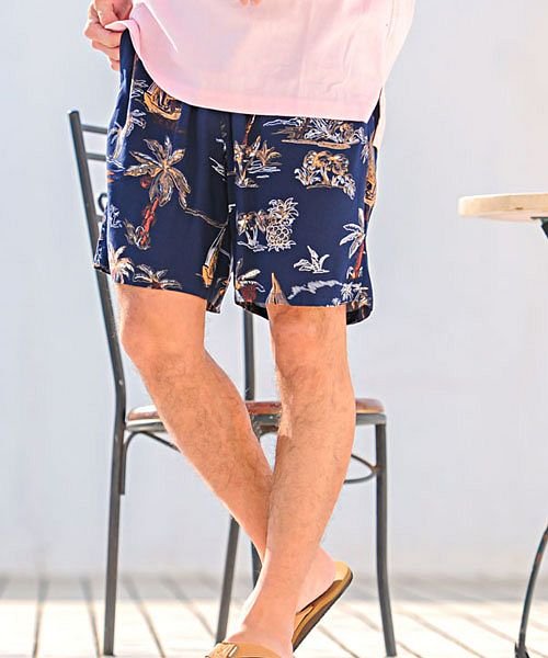 セール Vicci 総柄レーヨンショーツ ハーフパンツ メンズ ショートパンツ ショーツ おしゃれ ブランド ボトムス レーヨンパンツ リゾート 短パン イージーパンツ ビッチ Vicci Magaseek