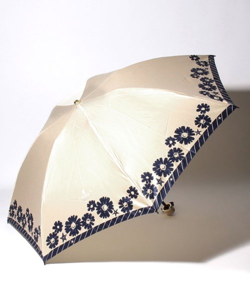 LANVIN en Bleu(umbrella)(ランバンオンブルー（傘）)/折りたたみ傘　クイックアーチ　サテンマーガレット/ベージュ