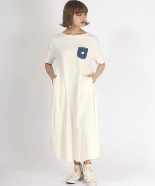 Salong Hameu Lee デニムポケットtシャツワンピース Salong Hameu Salong Hameu Magaseek