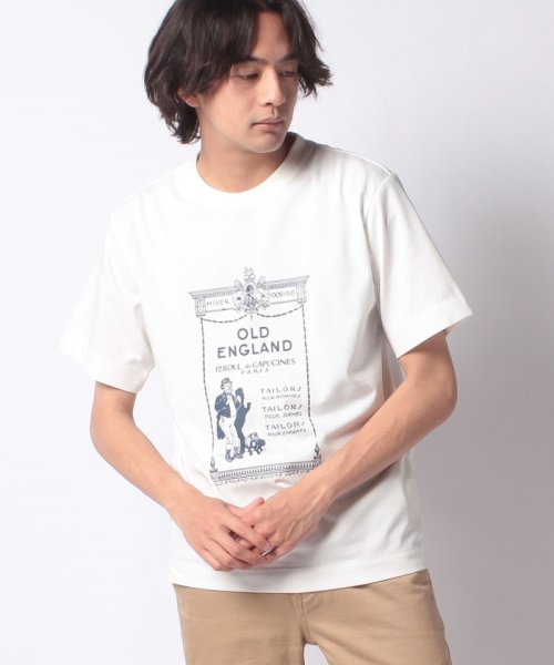 OLD ENGLAND　HOMME(オールドイングランド　オム　)/クラシックPTシャツ/白