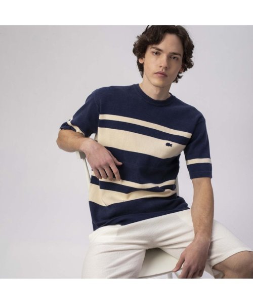 セール】ウォッシュドニットボーダーTシャツ(504081155) | ラコステ メンズ(LACOSTE Mens) - MAGASEEK