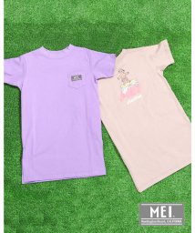 SLAP SLIP(スラップスリップ)/【MEI×SLAP SLIP】クマ サーフ プリント Tシャツワンピース(80~/パープル