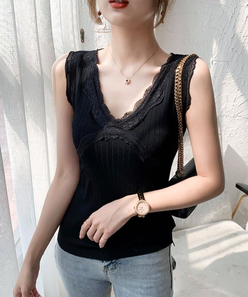 セール 韓国ファッション 夏新作 ニットタンクトップ サマーニット ニットトップス タンクトップ レース付き 花柄レース リブニット ショッピングゴー Shoppinggo Magaseek セール 韓国ファッション 夏新作 ニットタンクトップ サマーニット ニットトップス タンクトップ レース付き 花柄レース リブニット ショッピングゴー Shoppinggo Magaseek