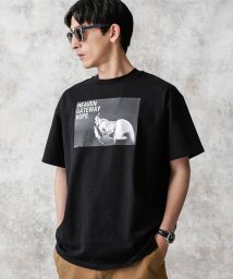 nano・universe(ナノ・ユニバース)/KENJI KUBOフォトTシャツ Bernard/ブラック