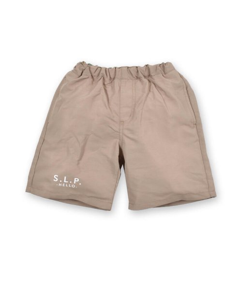 SLAP SLIP(スラップスリップ)/【水陸両用】 ロゴプリント入り タフタ パンツ(80~130cm)/ベージュ