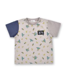 SLAP SLIP(スラップスリップ)/フルーツ柄 クレイジー配色 半袖 Tシャツ(80~130cm)/ベージュ系
