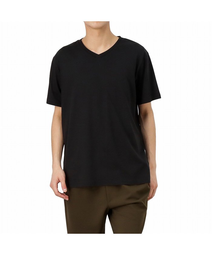 Navy ネイビー 汗染み防止 Vネックtシャツ Nv マックハウス メンズ Mac House Men Magaseek