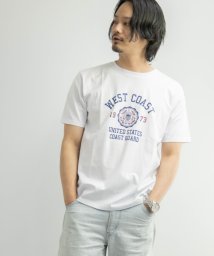 Nylaus(ナイラス)/カレッジロゴプリント ショートスリーブ Tシャツ/ホワイト