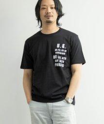 Nylaus(ナイラス)/ロゴプリント ショートスリーブ Tシャツ/ブラック