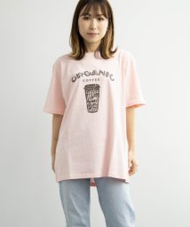 Nylaus(ナイラス)/プリント ショートスリーブ Tシャツ/ピンク