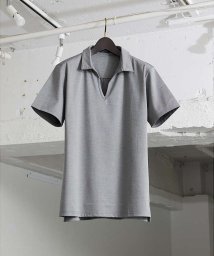 5351POURLESHOMMES(5351POURLESHOMMES)/【定番人気】スキッパー ポロシャツ/グレー