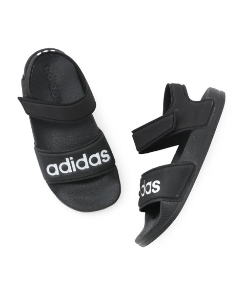 ROPE' PICNIC　KIDS(ロぺピクニックキッズ)/【KIDS】【adidas】アディダス ADILETTE SANDAL/ブラック（01）