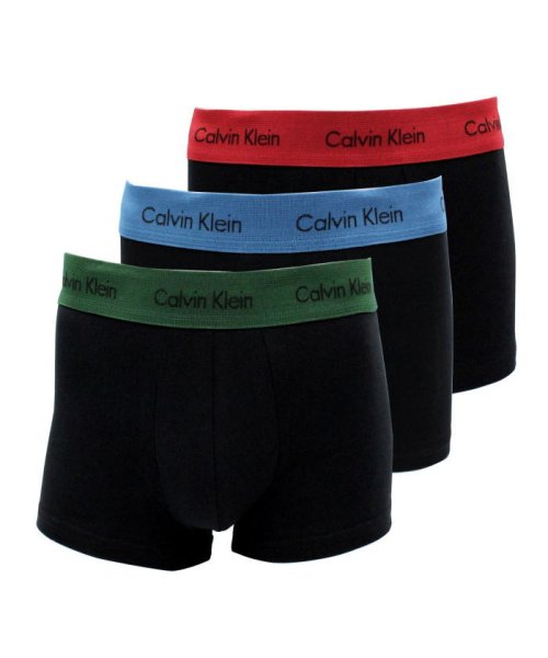 Calvin Klein(カルバンクライン)/カルバンクライン Calvin Klein コットンストレッチ 3パックローライズバンドカラー/ブラック