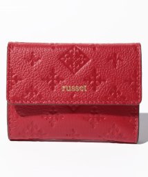russet(ラシット)/レザー三つ折り財布(SO－306)/Red