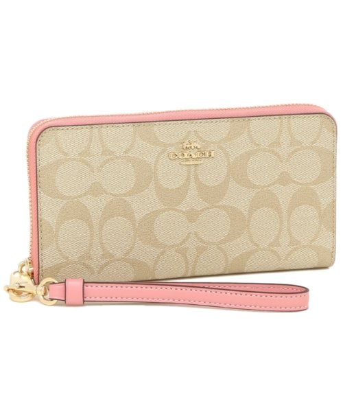 コーチ アウトレット 長財布 シグネチャー ベージュ ピンク レディース Coach C4452 Imsdj コーチ Coach Magaseek コーチ アウトレット 長財布 シグネチャー ベージュ ピンク レディース Coach C4452 Imsdj コーチ Coach Magaseek