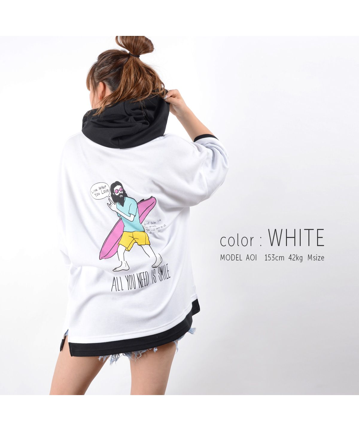 セール Off イラスト フェイクレイヤード Tパーカー パーカー 半袖 メンズ 半袖パーカー レディース Tシャツ フード 半袖 トップス ビッグシルエット パーカ 夏 ワンフォークロージング 1111clothing Magaseek