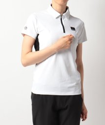 Munsingwear(マンシングウェア)/【公式通販限定】MOTION 3D 台衿付きジップアップ半袖シャツ【アウトレット】/ホワイト系 