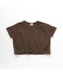 BREEZE(ブリーズ)/【NET別注】製品染め裾絞りTシャツ/ブラウン