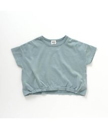 BREEZE(ブリーズ)/【NET別注】製品染め裾絞りTシャツ/サックス
