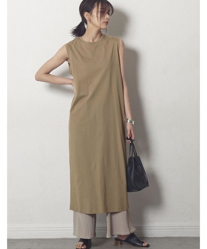 セール 50 Off サステナブル 低身長向けsサイズ対応 バックスリットノースリーブワンピース リエディ Re Edit Magaseek