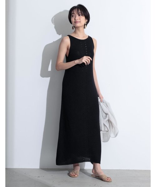 Chi Syanさん着用 お家で洗える サステナブル 低身長向けsサイズ対応 リネン混アメスリニットキャミワンピース リエディ Re Edit Magaseek