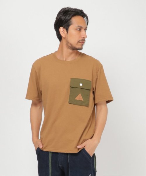 ikka(イッカ)/T－MAC OUTING ポケ付きTシャツ/ブラウン