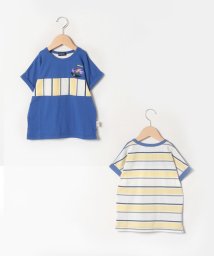 kladskap(クレードスコープ)/【コロボックルコラボ】 海賊トニーボーダー半袖Tシャツ/ブルー