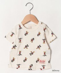 petit main(プティマイン)/【DISNEY】ミッキーマウスデザイン 総柄Tシャツ/アイボリー