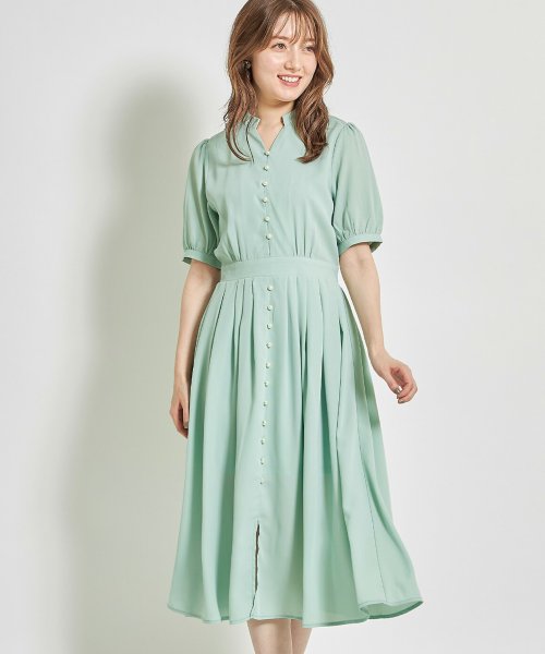 セール パール付きスキッパーデザインワンピース トッコクローゼット Tocco Closet Magaseek