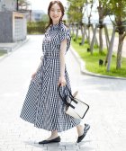 SCOTCLUB/Bouchon(ブション)【手洗い可】ハーフスリーブシャツワンピース/504087266