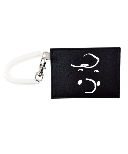 スヌーピー パスケース 定期入れ 合成皮革 コイル付き 2枚 キャラクター シンプル Icカードケース カードケース コンパクト 通勤 コイル かわいい 可愛い ランナー Runner Magaseek