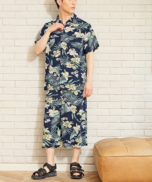 セール 上下セット レーヨン素材アロハシャツとガウチョパンツのセットアップ トップイズム Topism Magaseek セール 上下セット レーヨン素材アロハシャツとガウチョパンツのセットアップ トップイズム Topism Magaseek