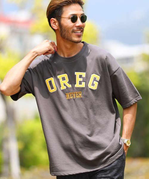 ジギーズショップ Jiggys Shop ミニ裏毛刺繍ロゴtシャツ Tシャツ メンズ おしゃれ ティーシャツ 半袖 カットソー トップス クルーネック ビッグシルエット Magaseek