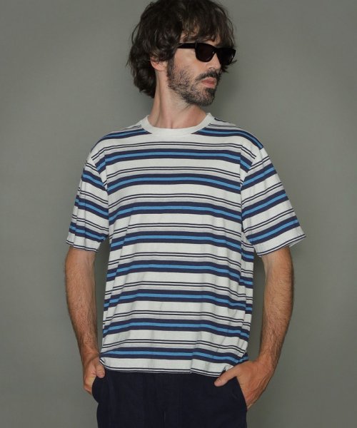 セール 先染めマルチボーダーtシャツ Mackintosh London メンズ Mackintosh London Magaseek