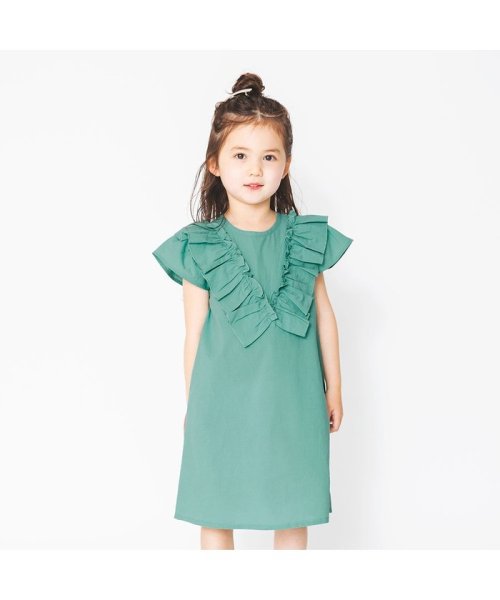 セール フリル半袖ワンピース ブランシェス Branshes Magaseek
