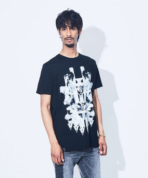 5351POURLESHOMMES(5351POURLESHOMMES)/ブラックパンサー クルーネック半袖Tシャツ/ブラック