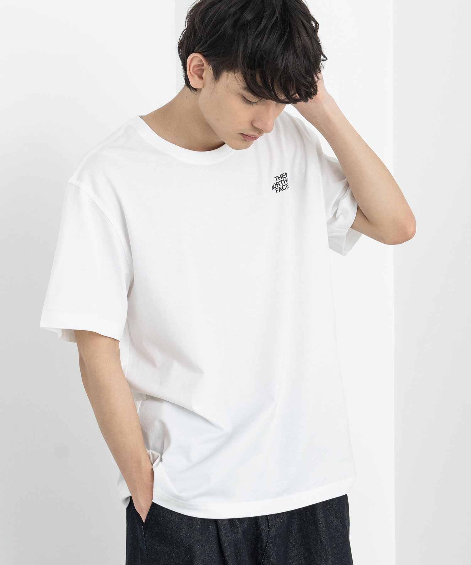 ノースフェイス 半袖 Tシャツ メンズ 海外M 日本L相当 グレー 新品 tgl