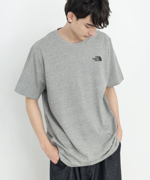 Rocky Monroe(ロッキーモンロー)/THE NORTH FACE ノースフェイス 半袖Tシャツ プリント グラフィック ラウンド BASIC COTTON S/S R/TEE 韓国 メンズ レディ/グレー