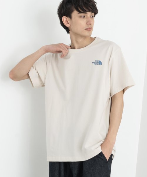 Rocky Monroe(ロッキーモンロー)/THE NORTH FACE ノースフェイス 半袖Tシャツ プリント グラフィック ラウンド BASIC COTTON S/S R/TEE 韓国 メンズ レディ/アイボリー