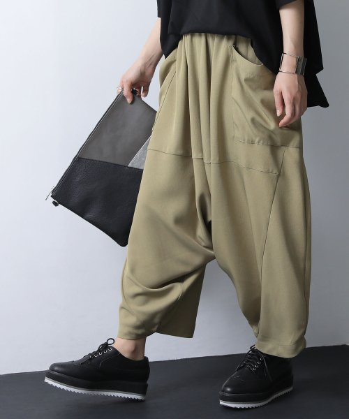変形ドレープサルエルパンツ オシャレウォーカー Osharewalker Magaseek